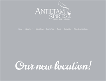 Tablet Screenshot of antietamspirits.com